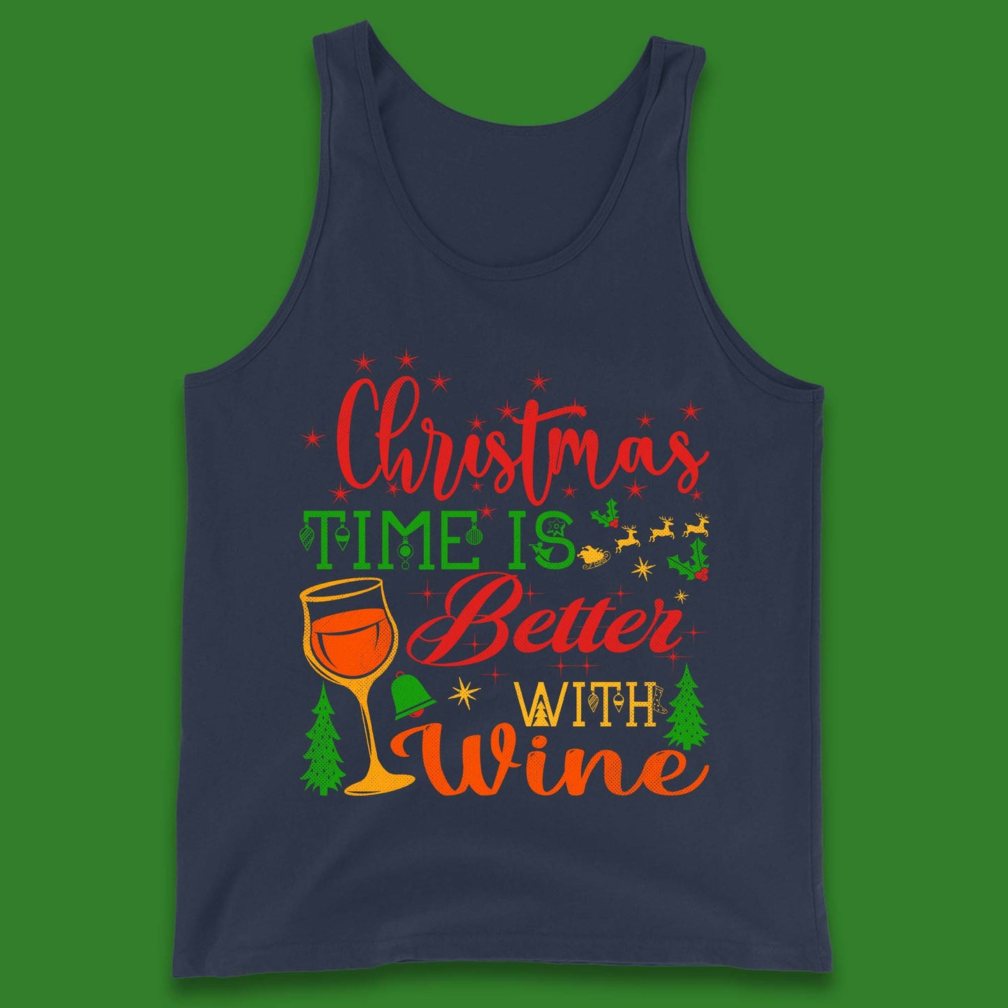 Christmas Wine Tank Top
