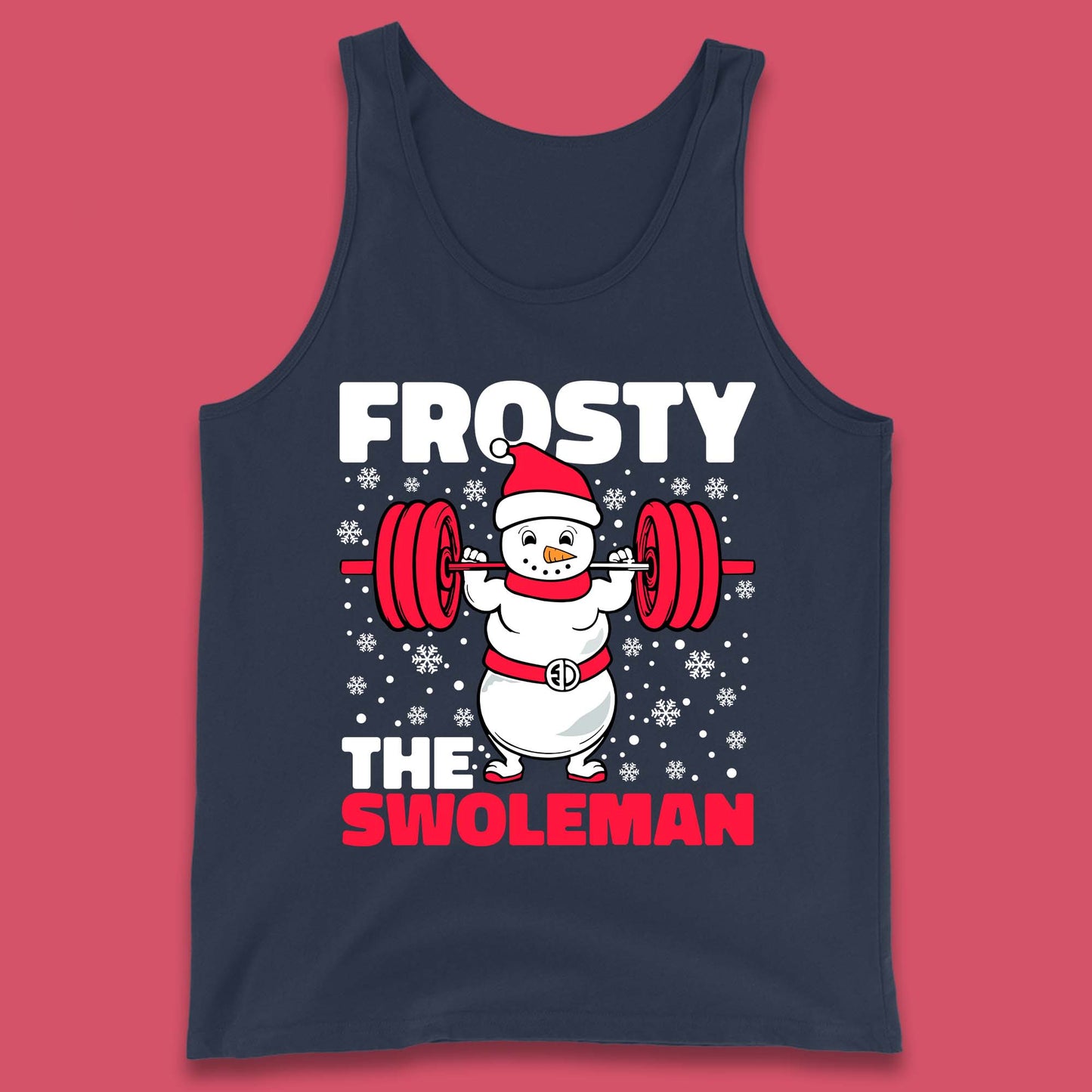 Frosty The Swoleman Christmas Tank Top