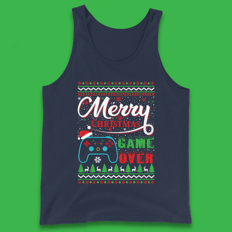 Merry Christmas Game Over Tank Top