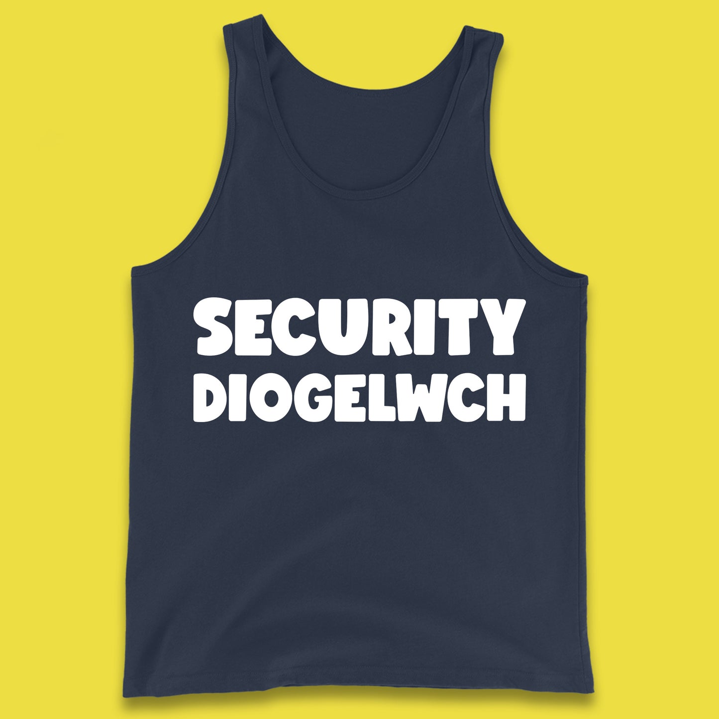 Security Diogelwch Security Services Diogelwch Cymru Workwear Guard Doorman Bodyguard Tank Top
