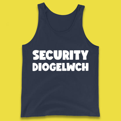 Security Diogelwch Security Services Diogelwch Cymru Workwear Guard Doorman Bodyguard Tank Top