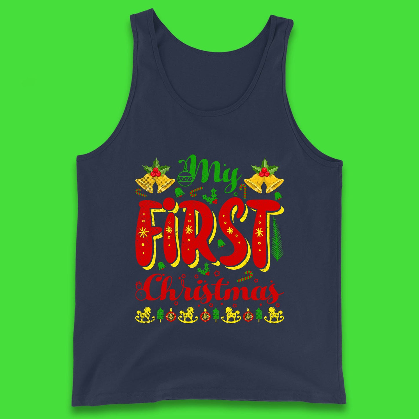 my first christmas tank top