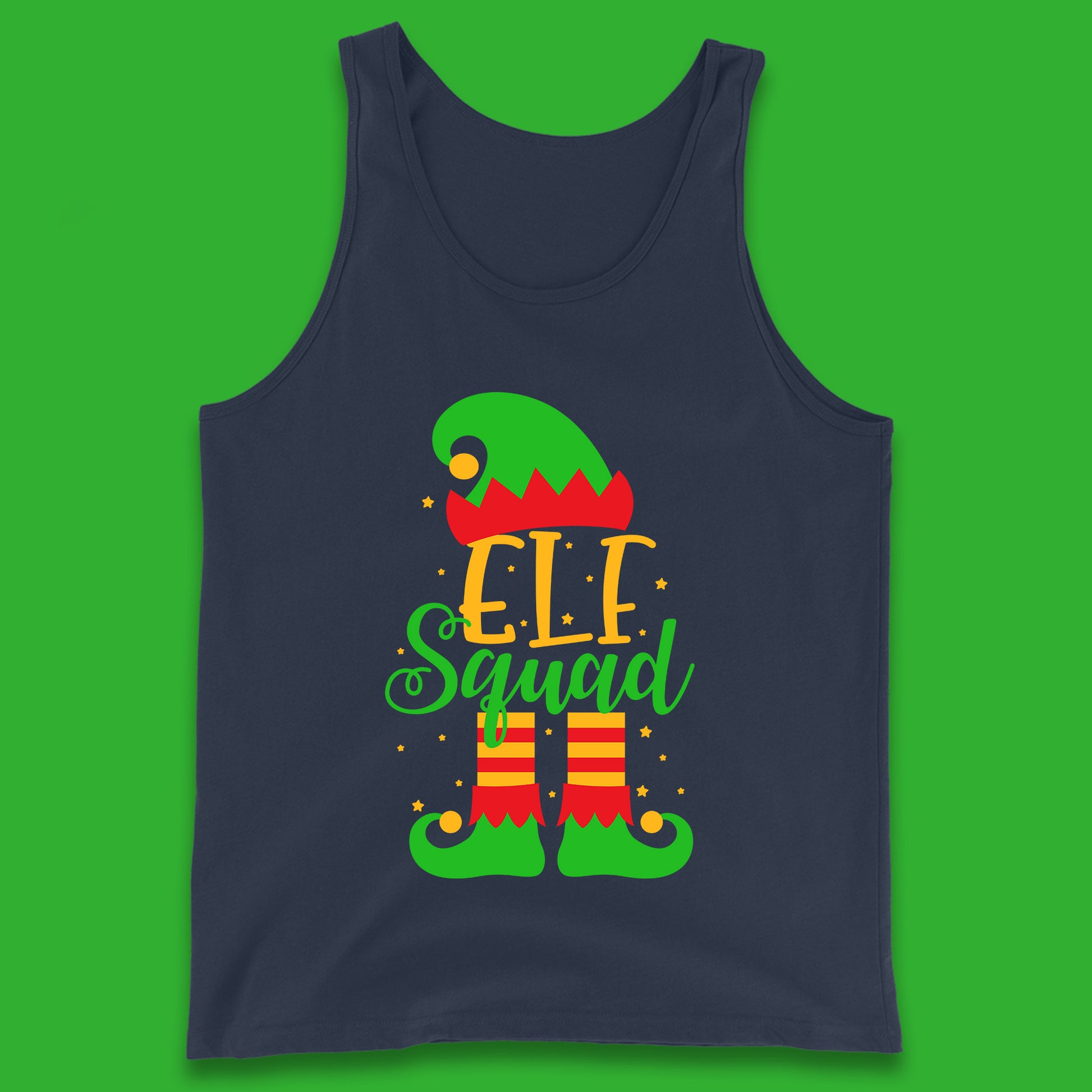 christmas elf squad tank top