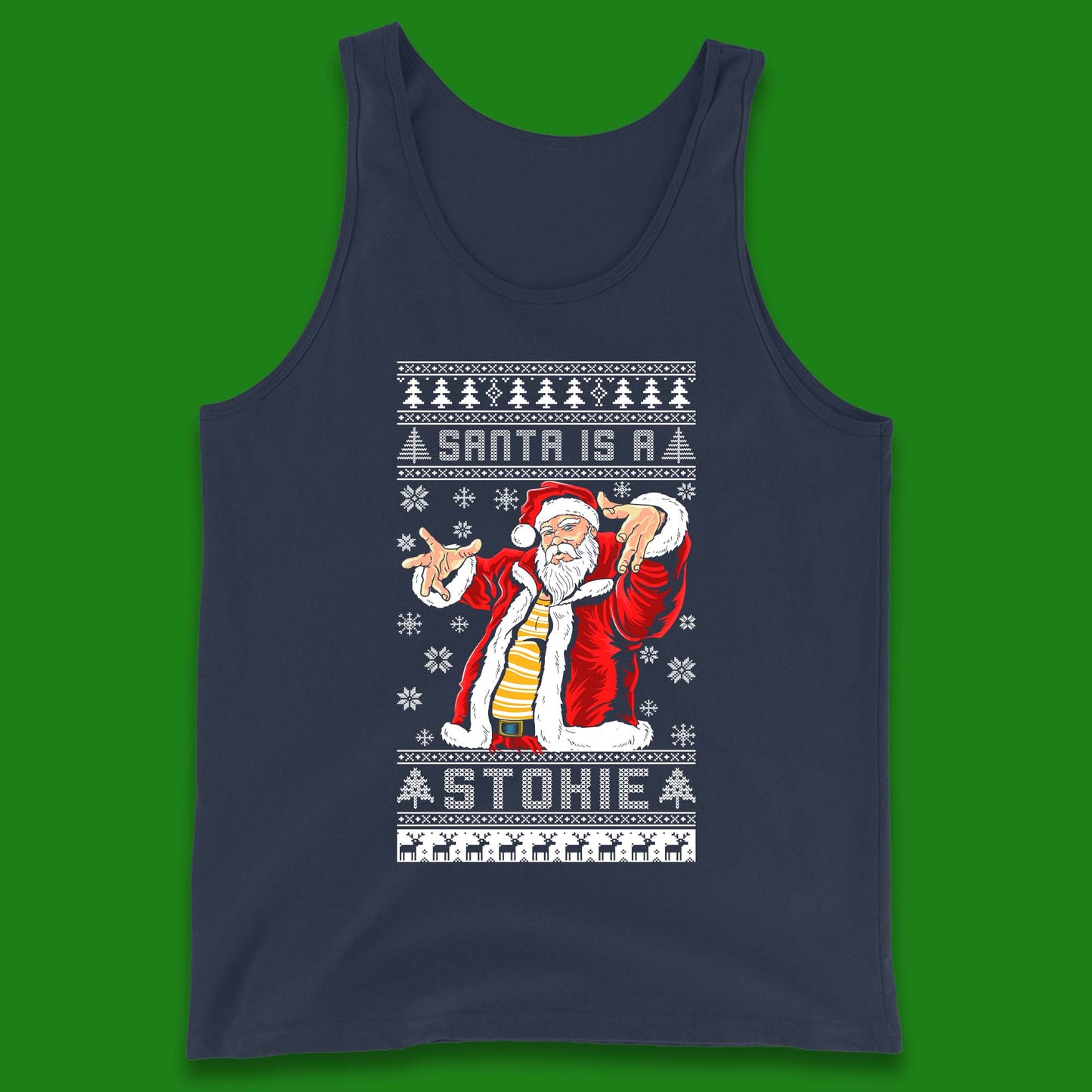 Santa is A Stokie Christmas Tank Top