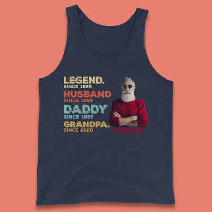 Personalised Legend Husband Daddy Grandpa Tank Top