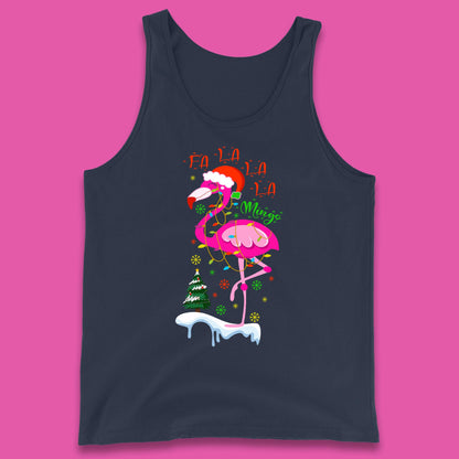 flamingo christmas tank top