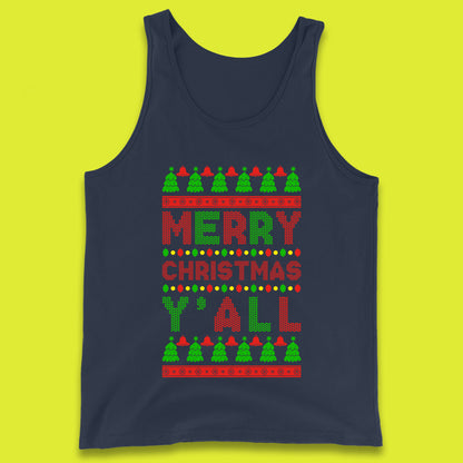 merry christmas y all tank top