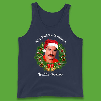 Freddie Mercury Christmas Tank Top
