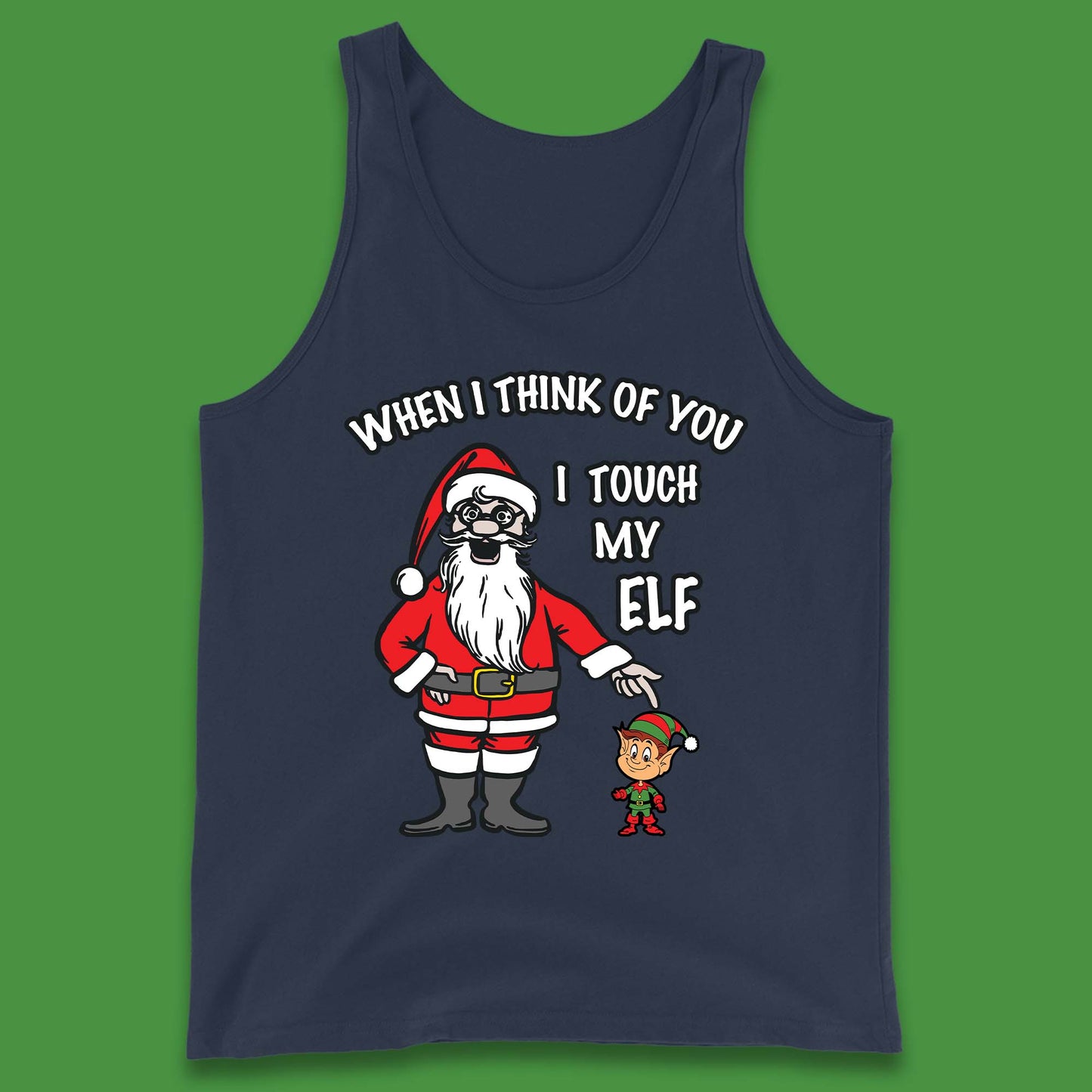 Cheeky Rude Funny Christmas Tank Top