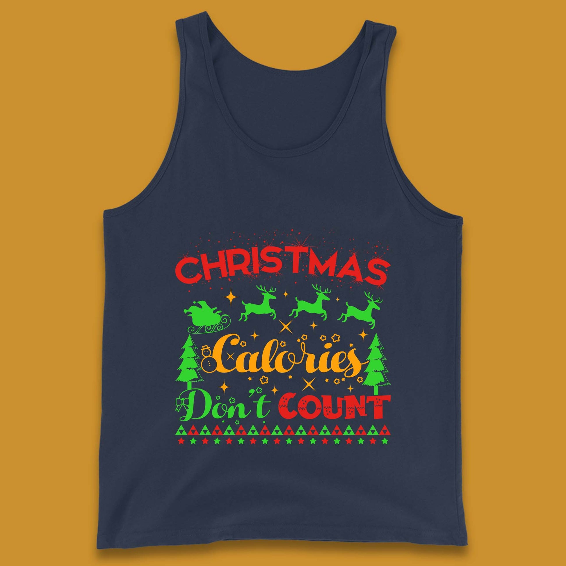 christmas calories don't count tank top