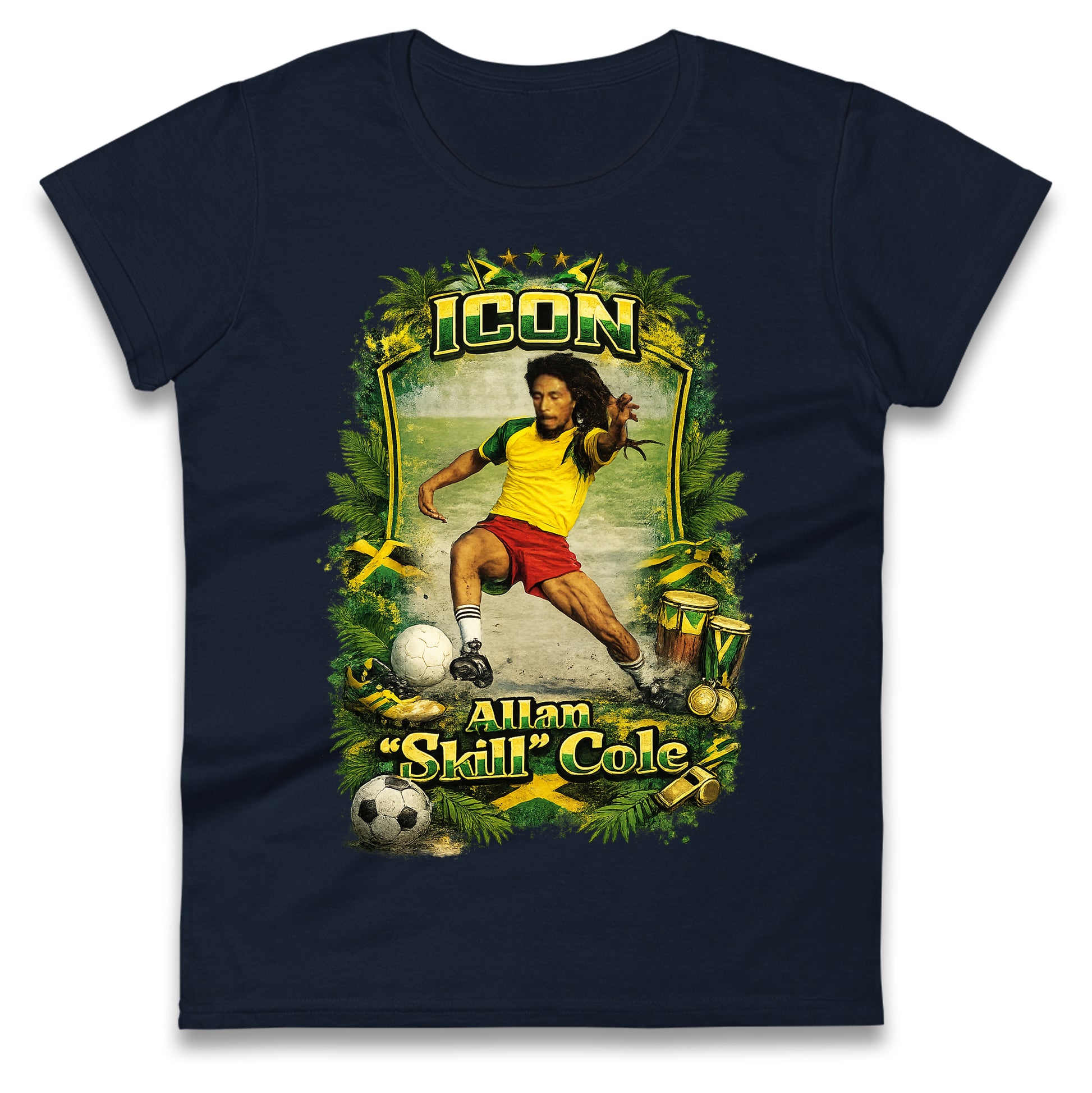 Jamaica Football Ladies T Shirt