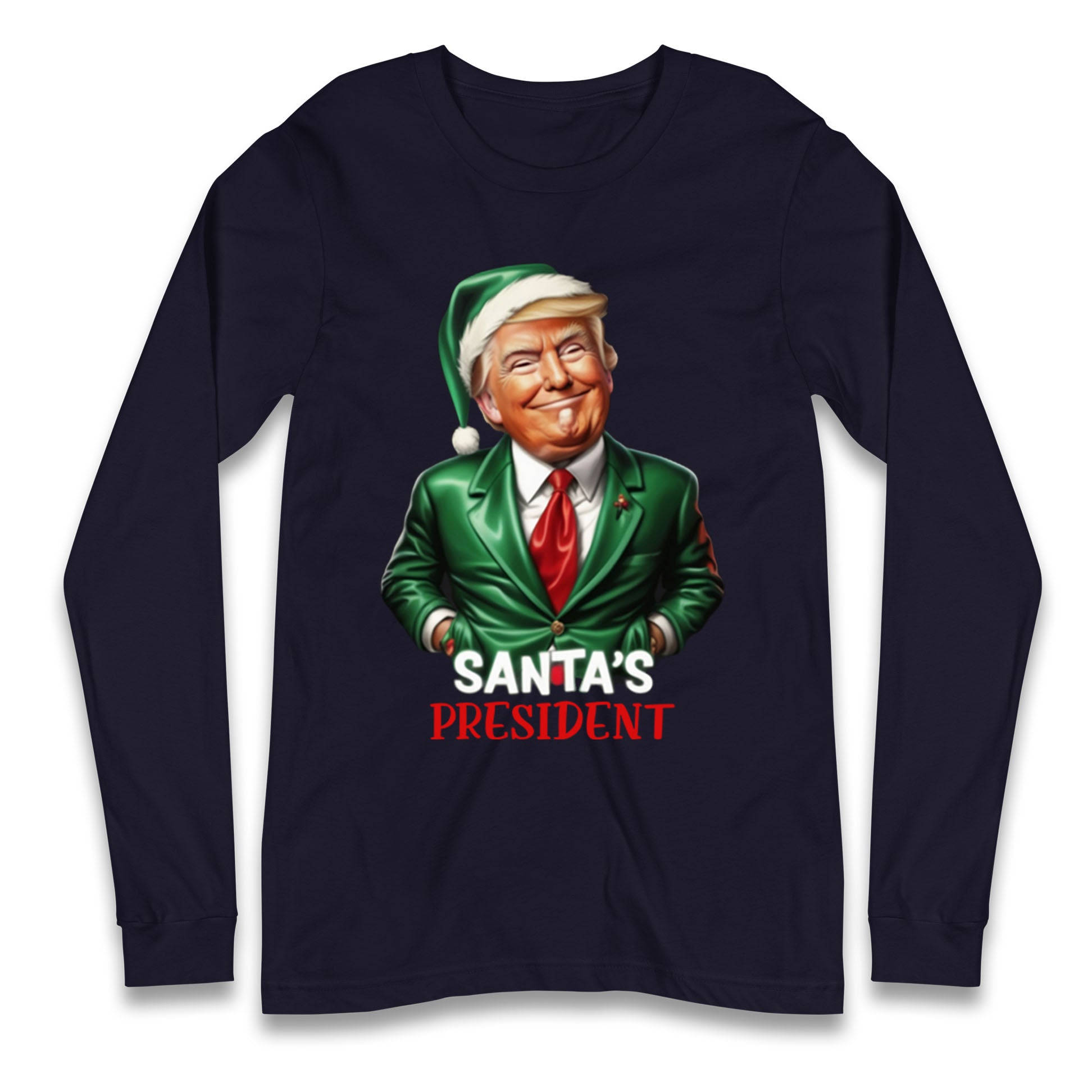 Donald Trump Christmas Longsleeve T Shirt