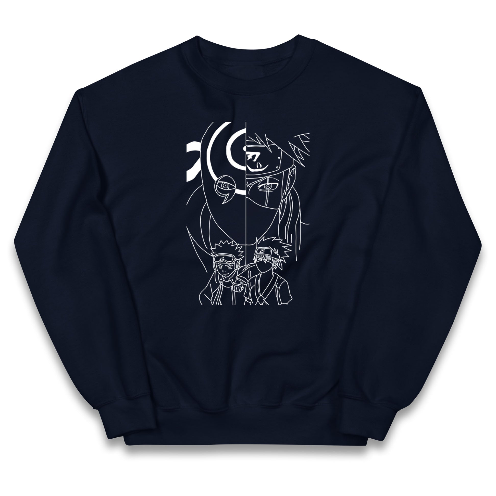Naruto Shippuden Jumper Obito Uchiha, Kakashi Hatake, And Friends Top