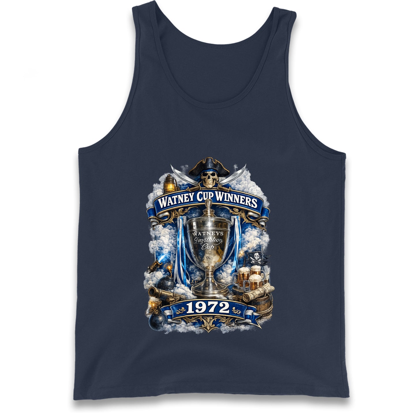 Retro Bristol Rovers Football Tank Top