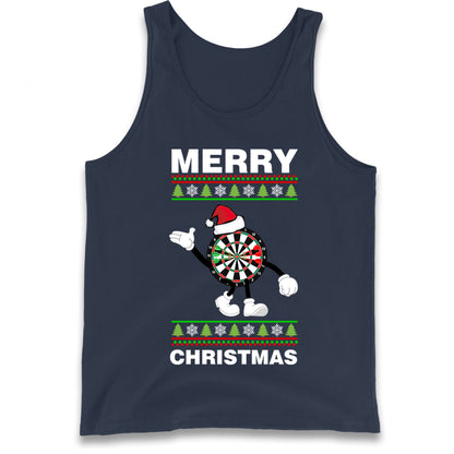 dartboard christmas santa costume tank top