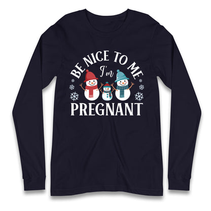 Pregnant At Christmas Longsleeve T Shirt
