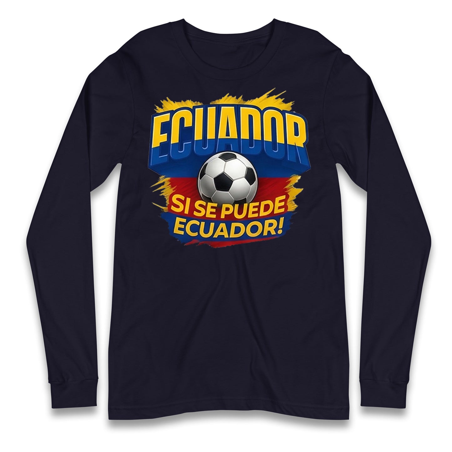 Ecuador Retro World Cup Longsleeve T Shirt