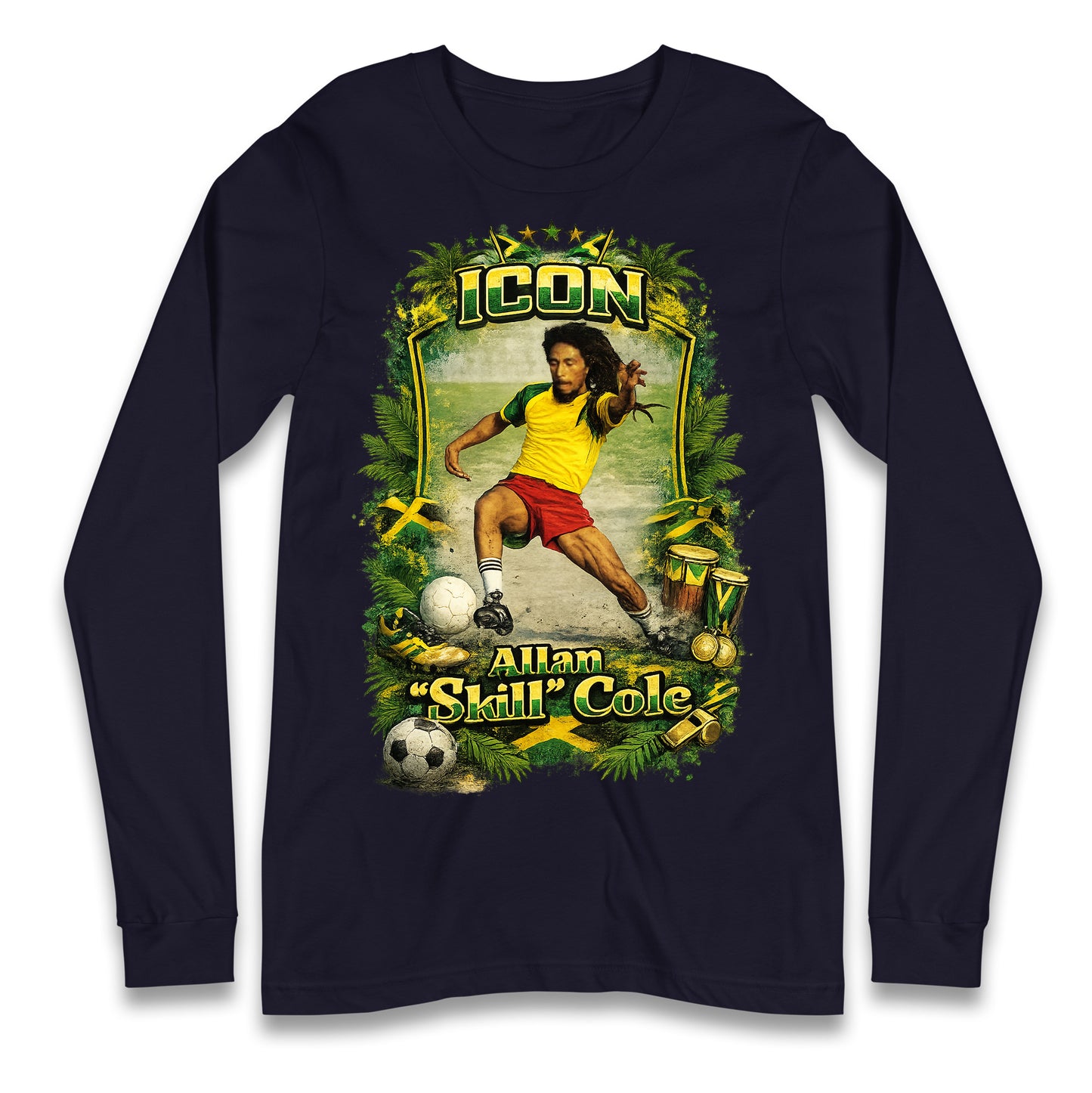 Jamaica Football Longsleeve T Shirt