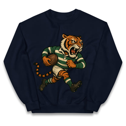 Retro Leicester Tigers Rugby Union Kids Jumper