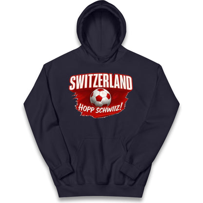 Switzerland Hopp Schwiiz! Kids Hoodie