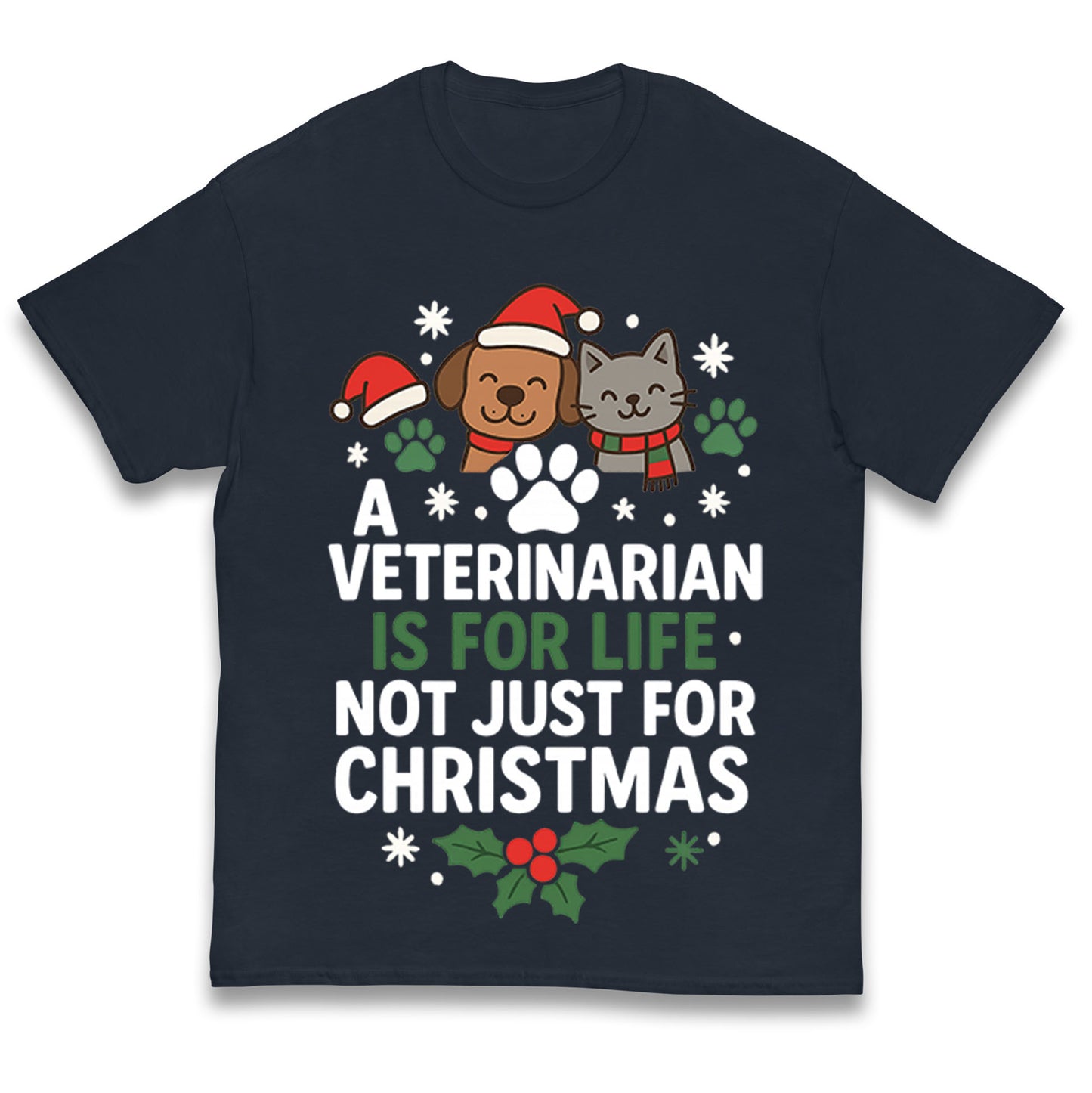 Veterinarian Christmas Kids T Shirt