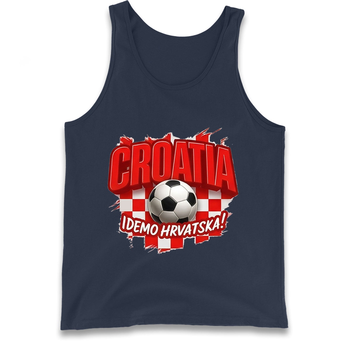 Croatia Retro World Cup Tank Top