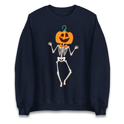 Pumpkin Skeleton Halloween Sweatshirt
