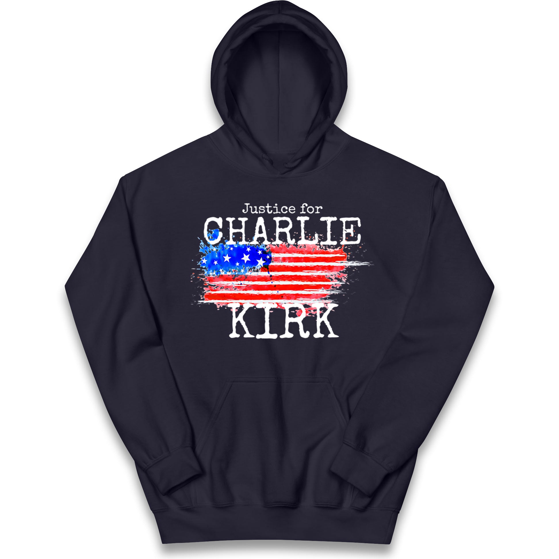 Justice For Charlie Kirk Kids Hoodie