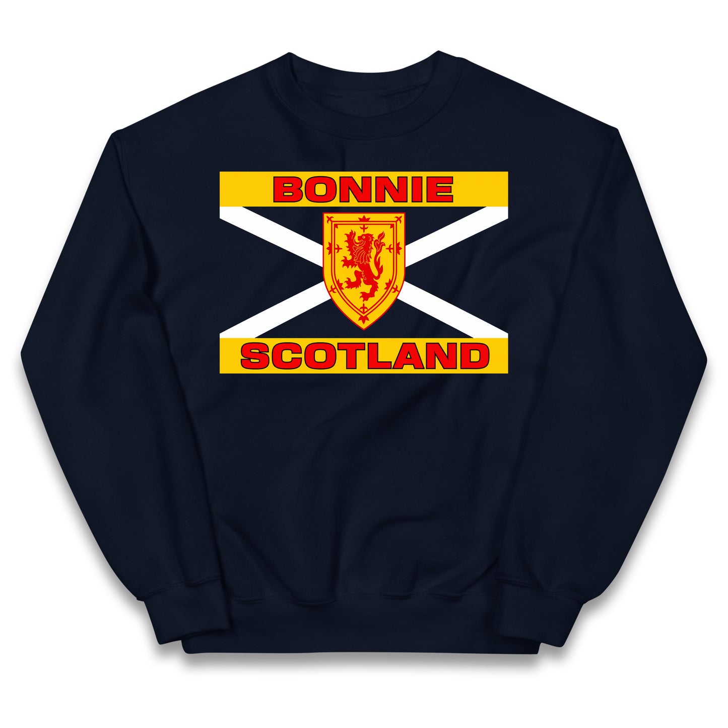 Bonnie Scotland Football Flag Kids Jumper