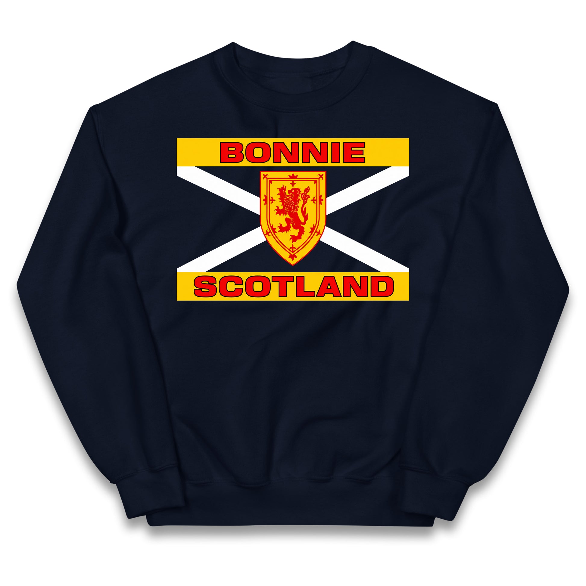 Bonnie Scotland Football Flag Kids Jumper