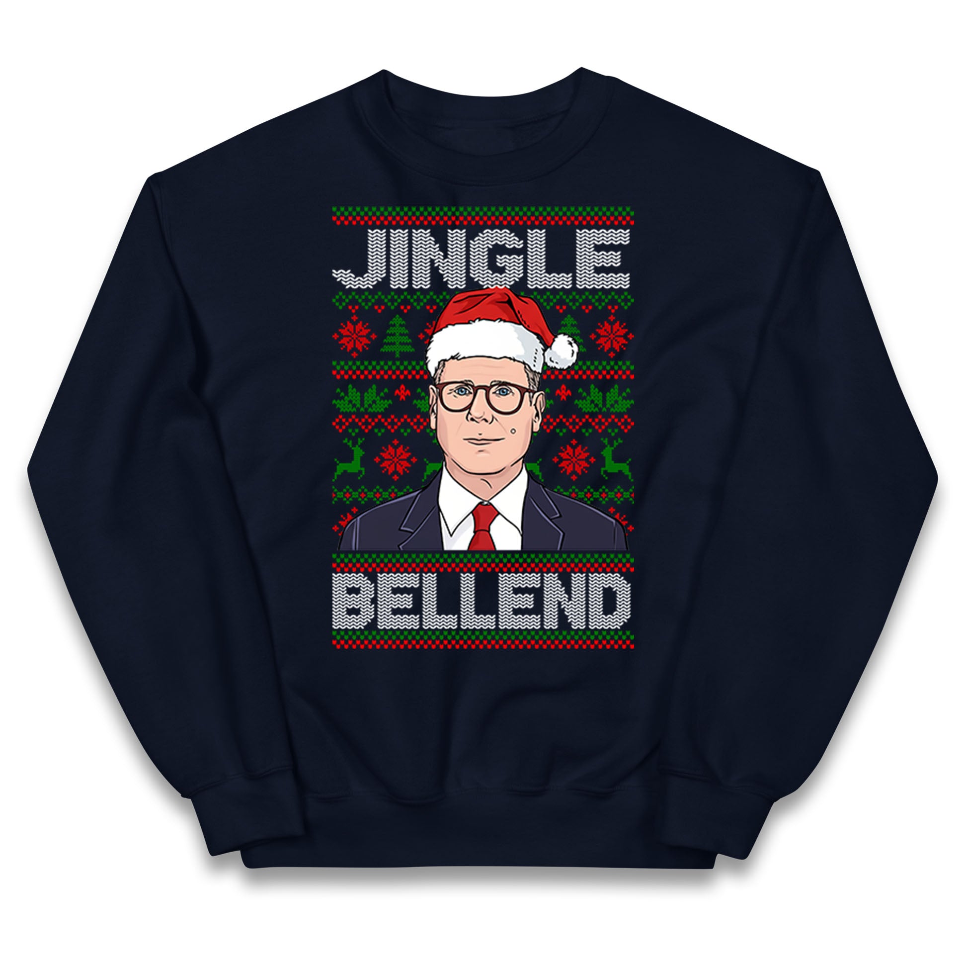 Keir Starmer Jingle Bell End Christmas Kids Jumper
