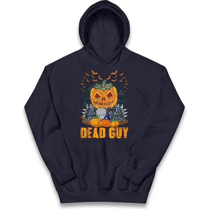 Scary Pumpkin Dead Guy Halloween Hoodie
