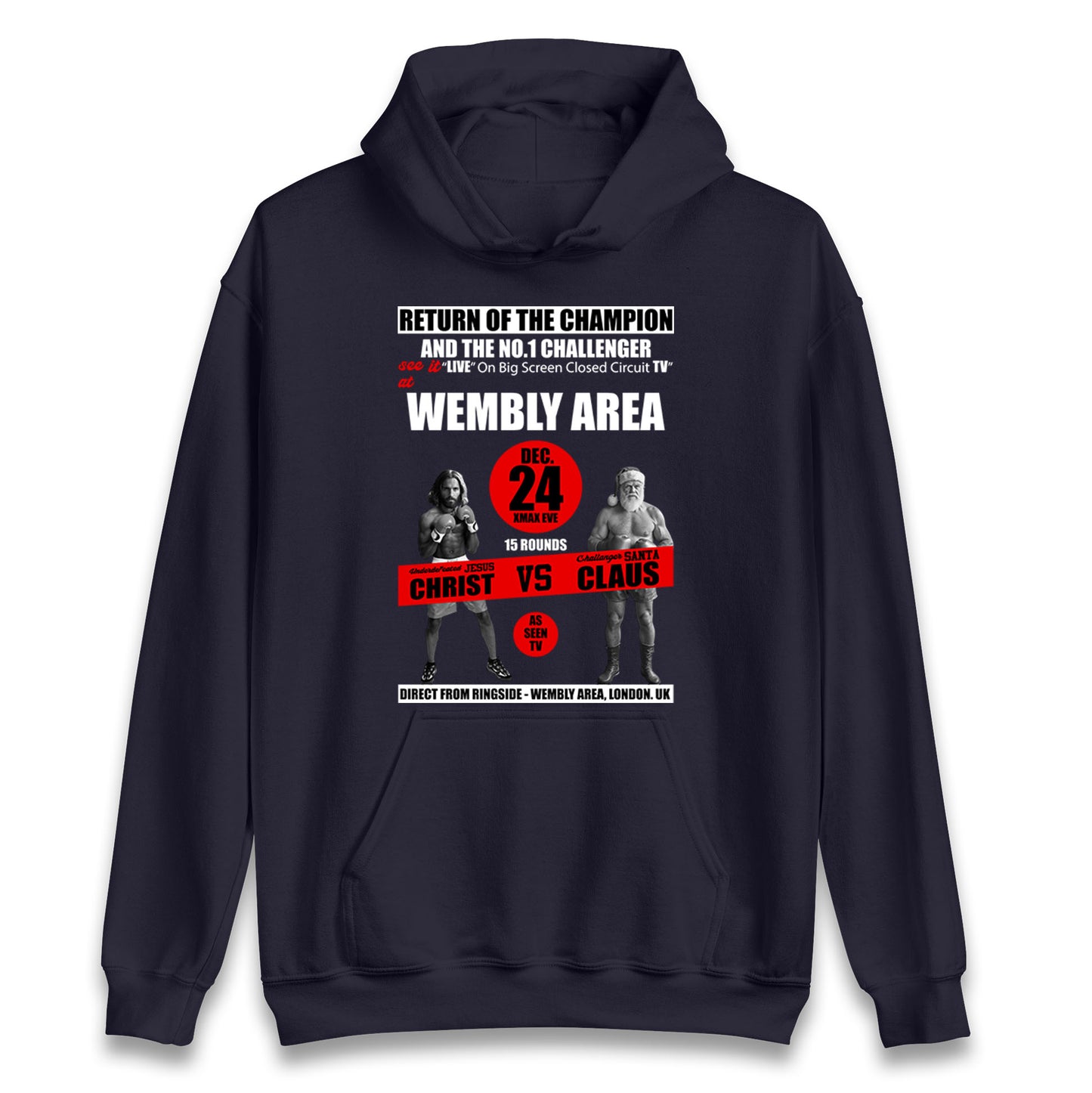 Jesus Christ Vs Santa Claus Hoodie