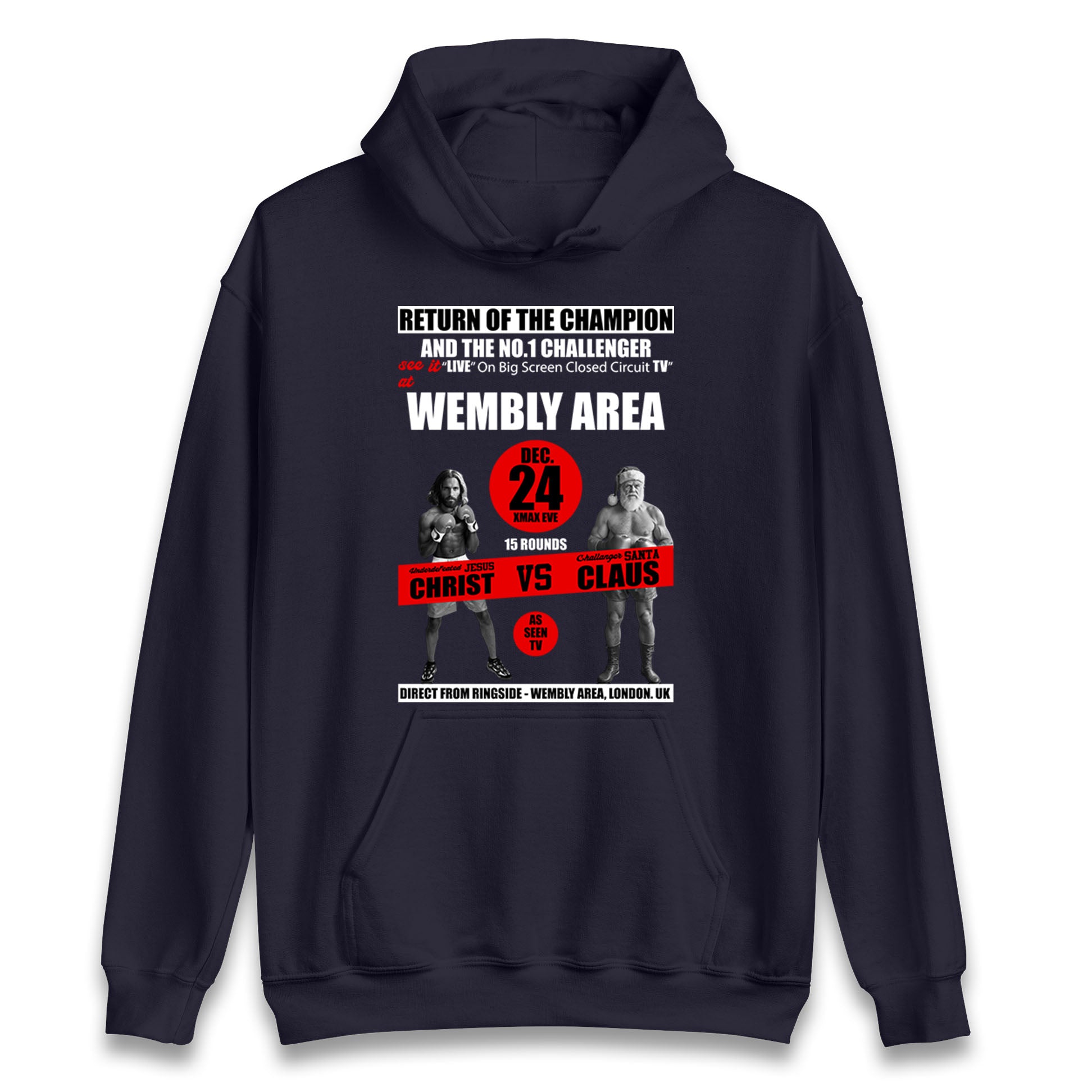 Jesus Christ Vs Santa Claus Hoodie