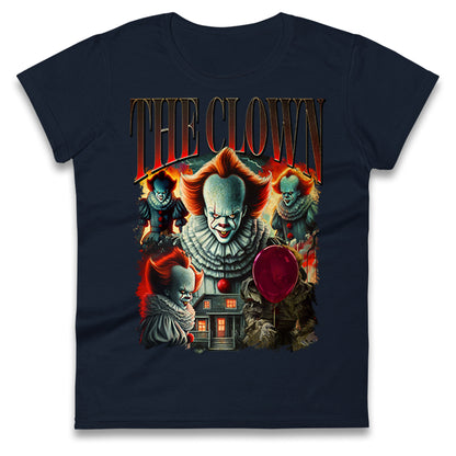 The Clown Halloween Bootleg Womens T Shirt