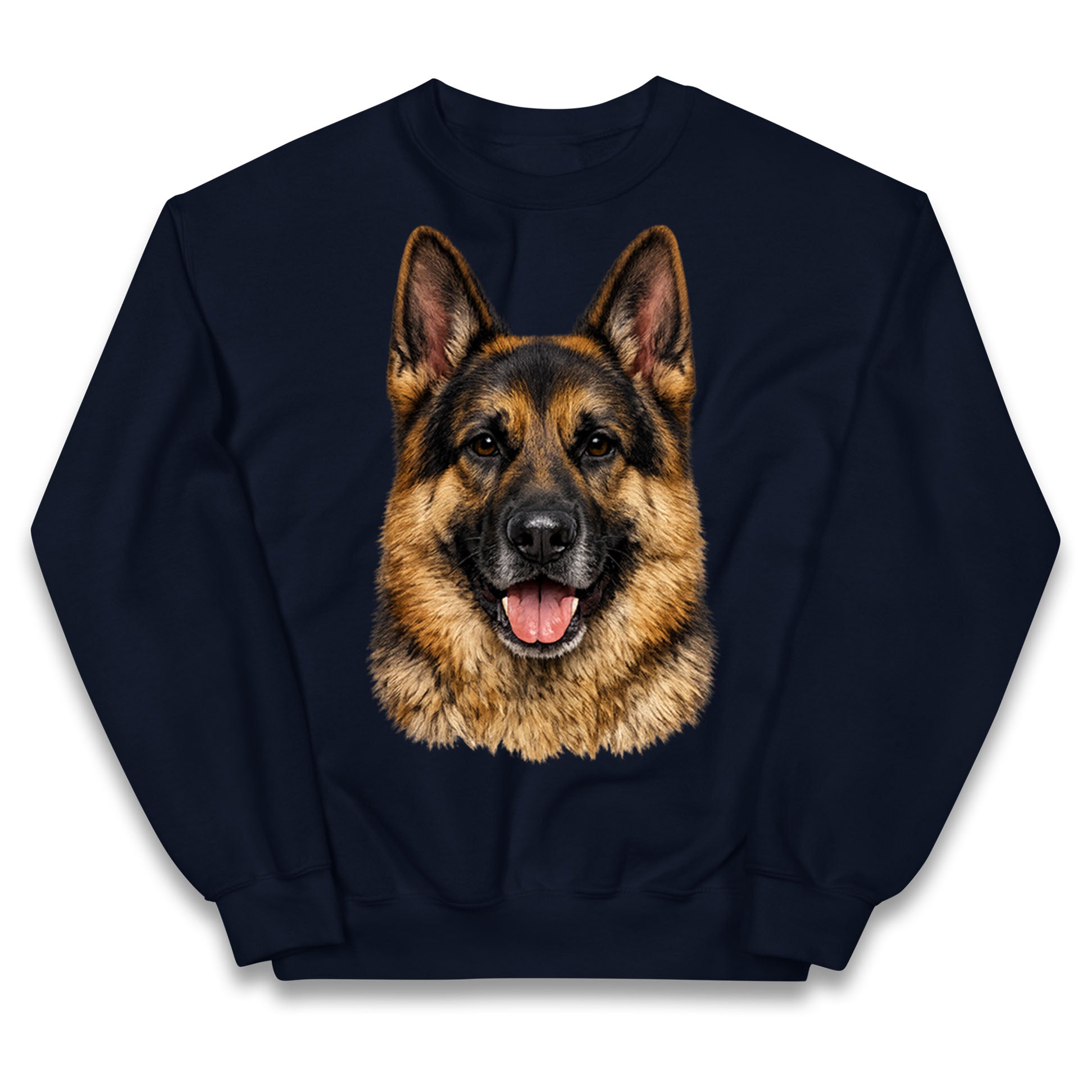 German Shepherd Dog Face Kids Jumper 