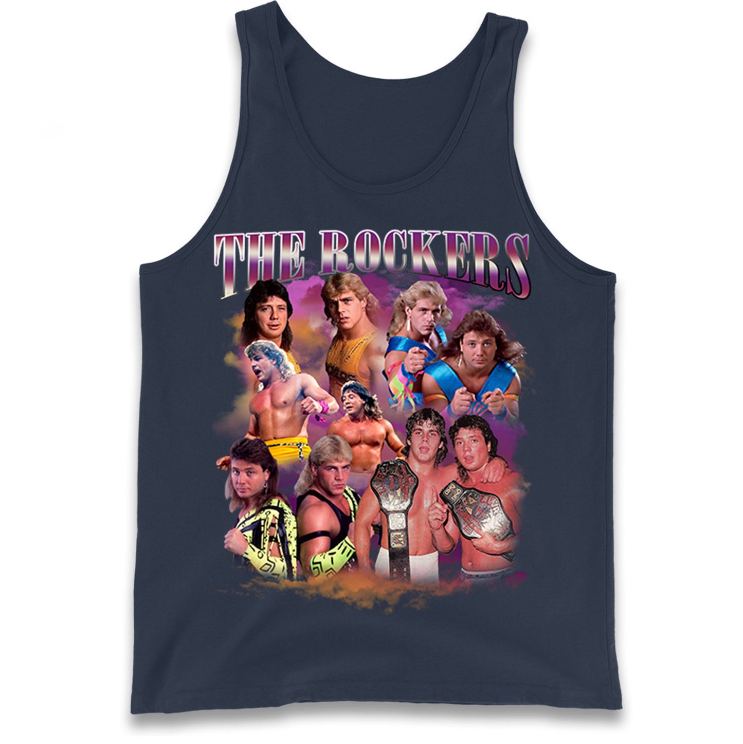 Retro The Rockers Bootleg Wrestling Tank Top