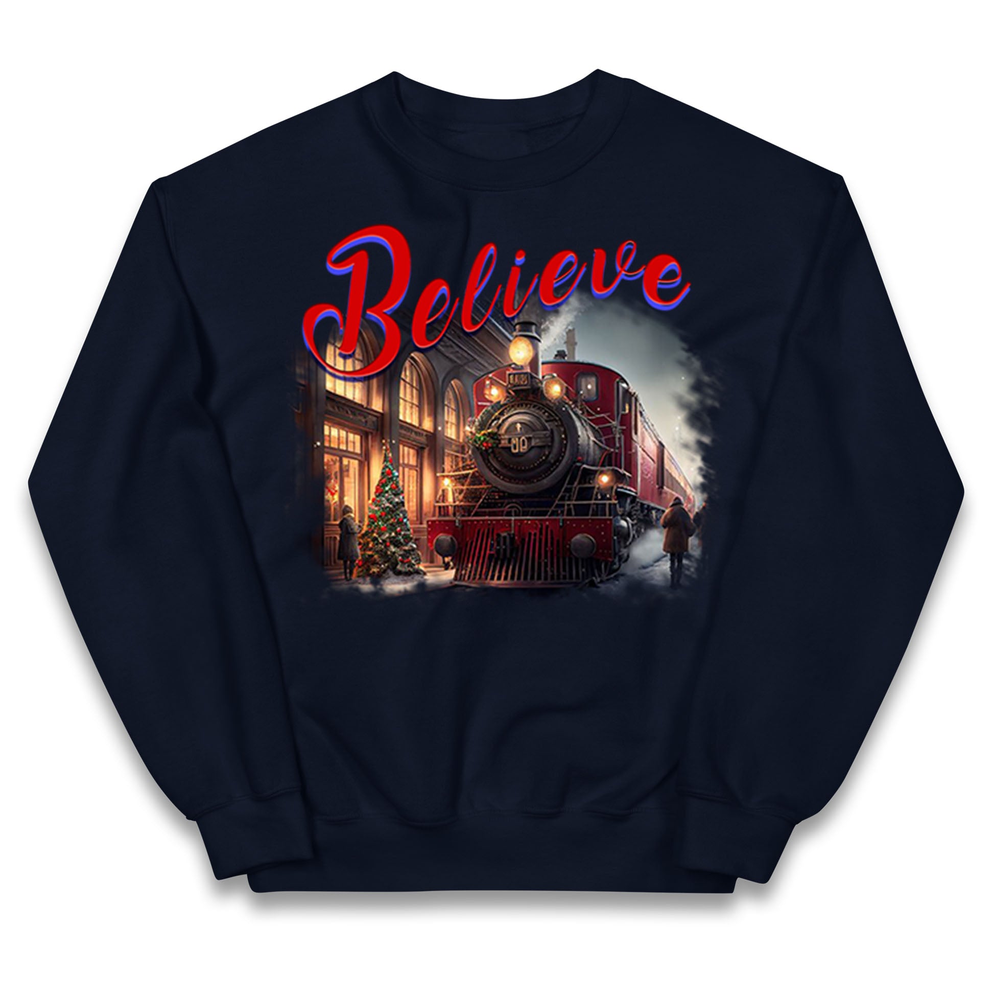 polar express christmas jumper