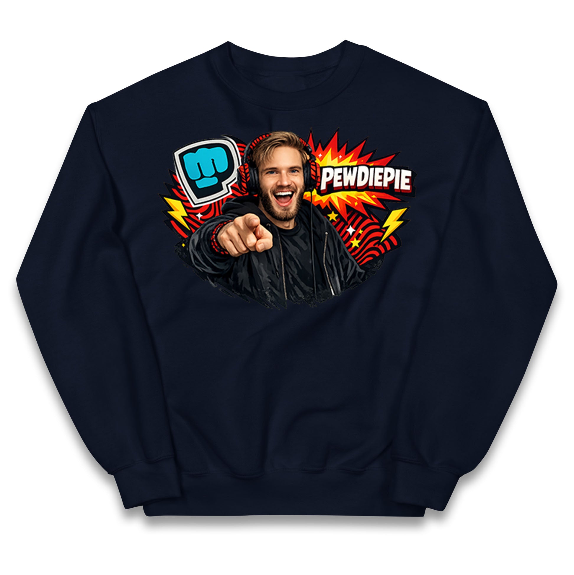 PewDiePie YouTuber Kids Jumper