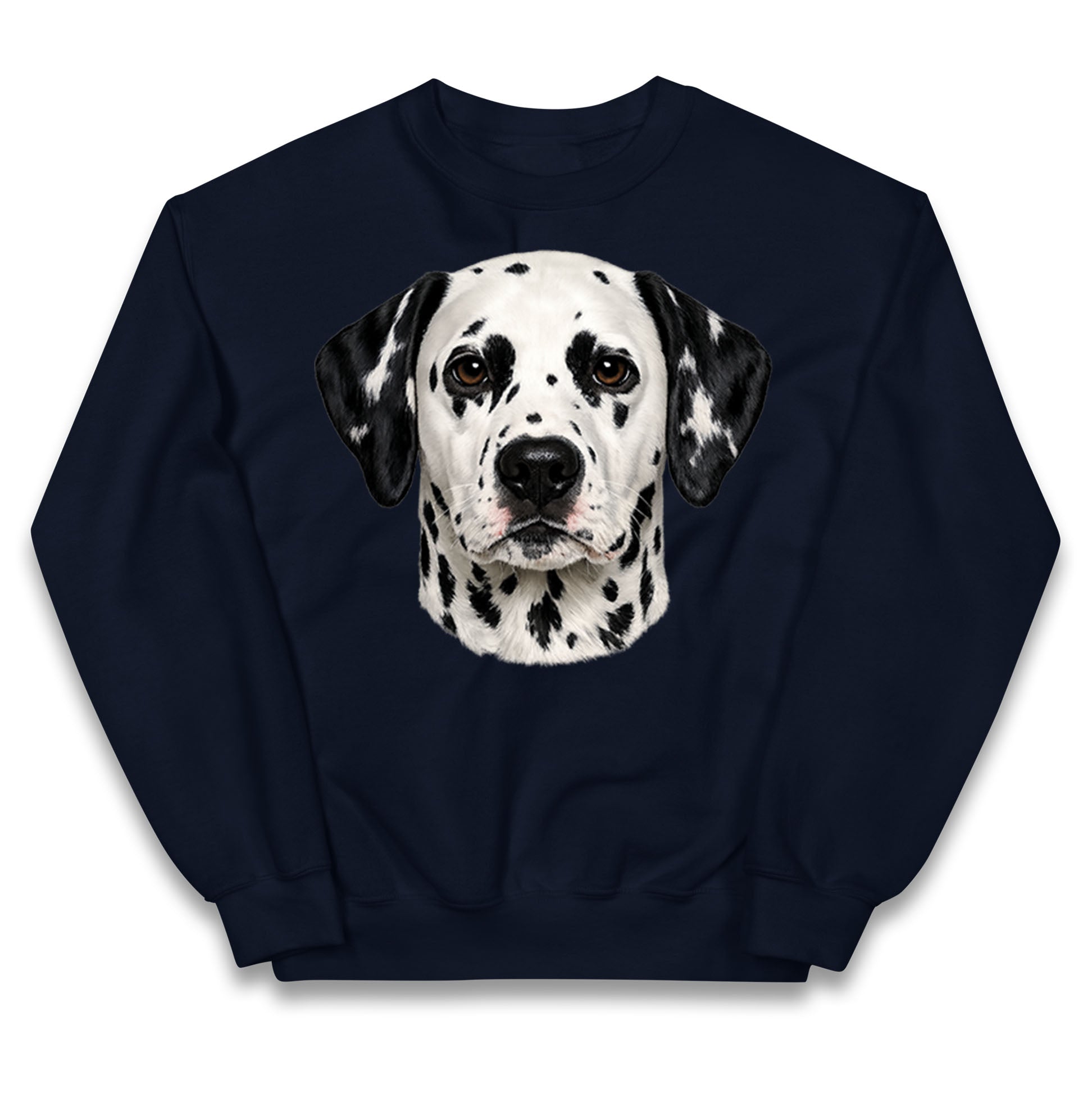 Dalmatian Dog Face Kids Jumper