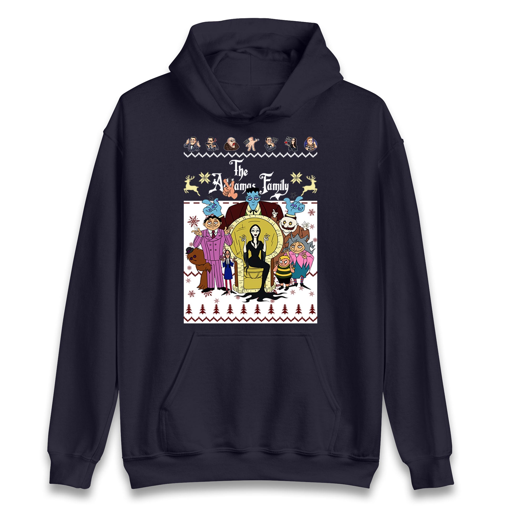 Scary Addams Christmas Hoodie