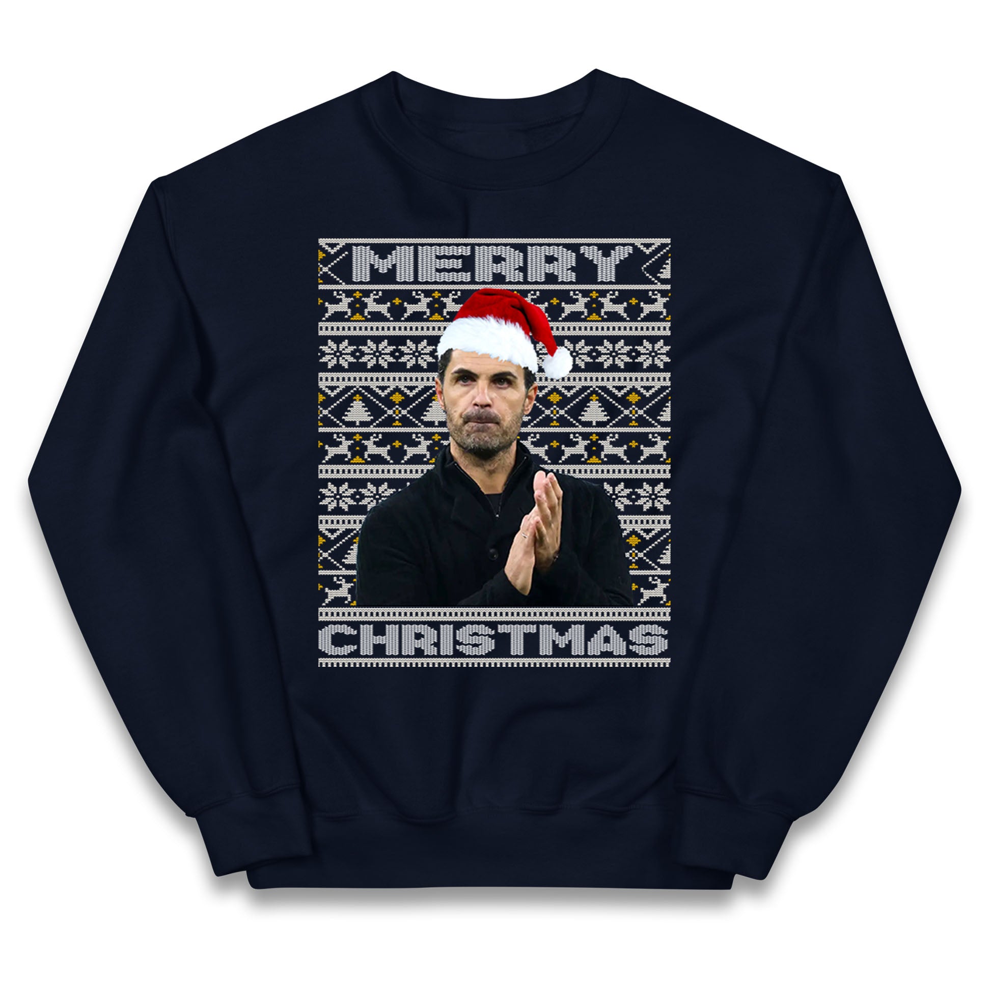 mikel arteta christmas jumper