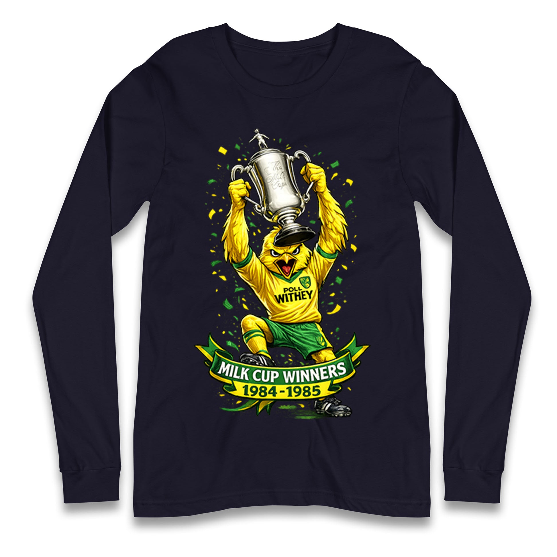 Norwich City Milk Cup Winners Longsleeve T Shirt
