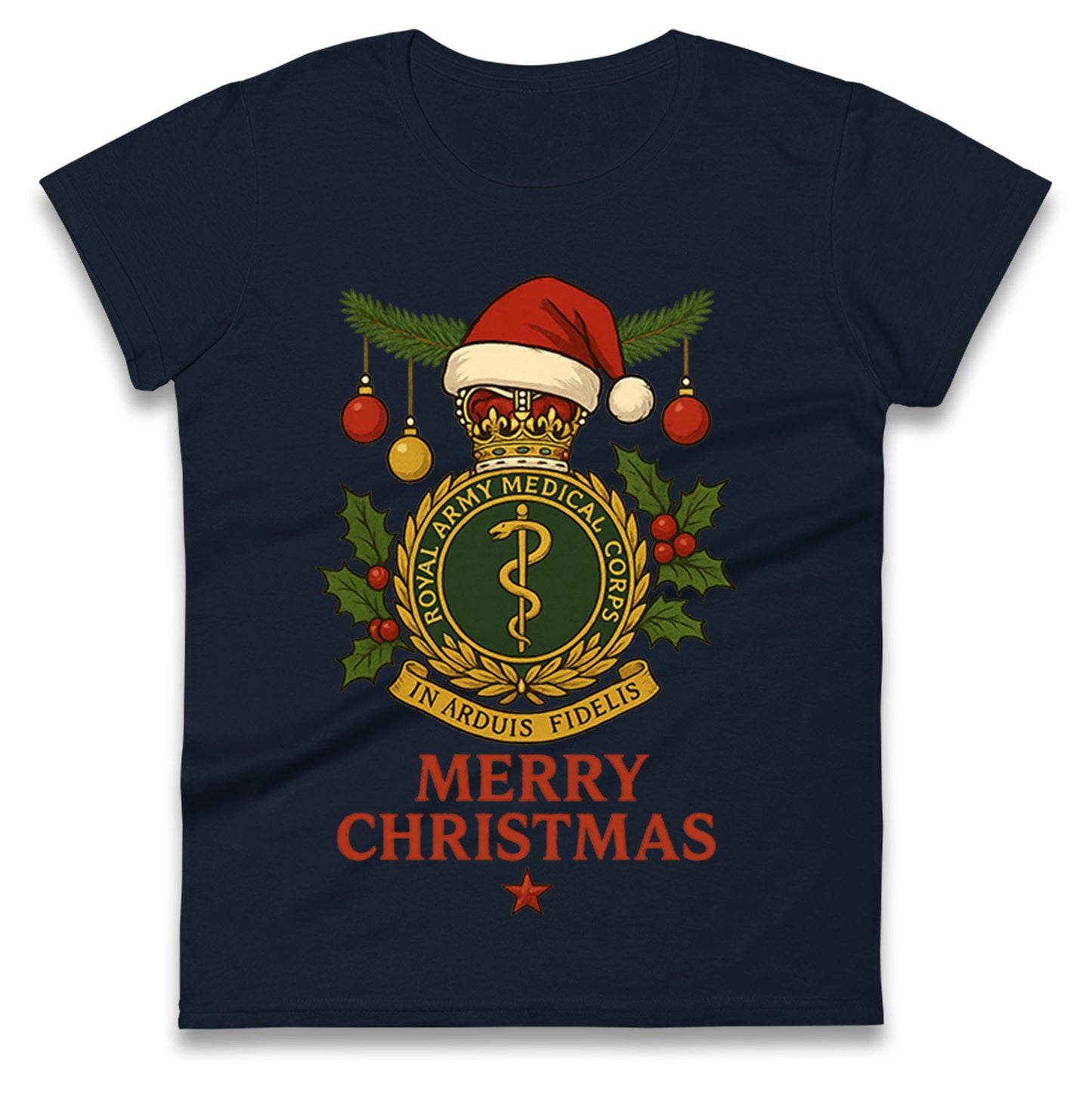 Royal Army Medical Corps Christmas Ladies T Shirt