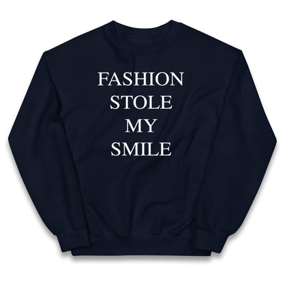 Fashion Stole My Smile Kids Jumper