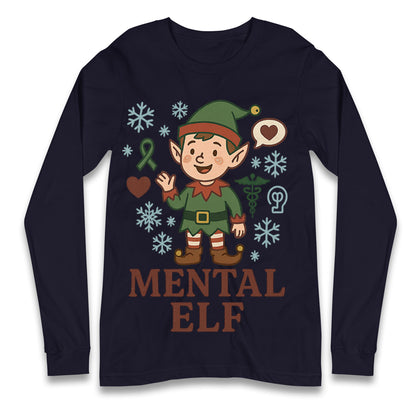 Mental Health Christmas Longsleeve T Shirt 