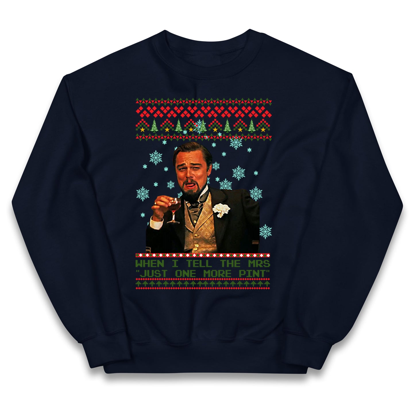 leonardo dicaprio christmas jumper