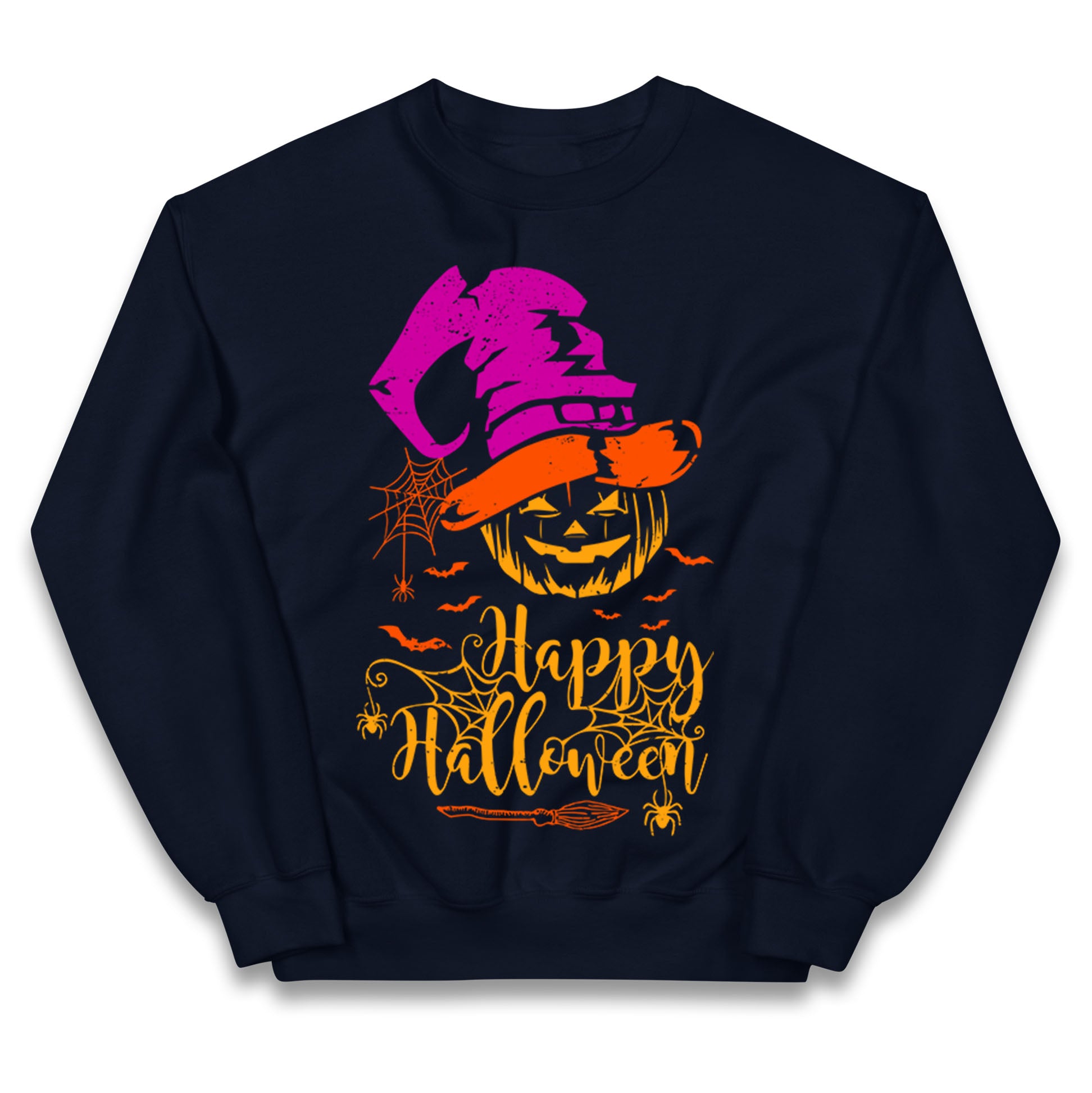 Spooky Pumpkin Happy Halloween Jumper
