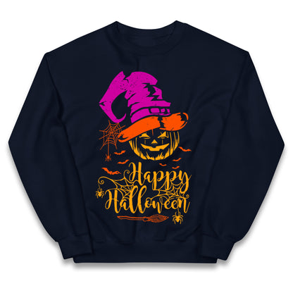 Spooky Pumpkin Happy Halloween Jumper
