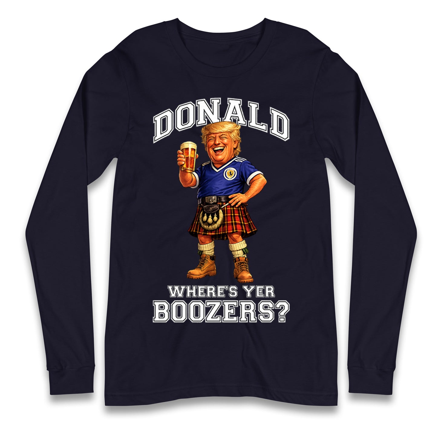 Donald Trump Scotland World Cup Longsleeve T Shirt 
